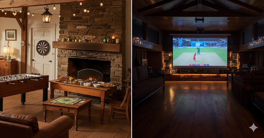 Indoor Entertainment farmhouse in Moinabad