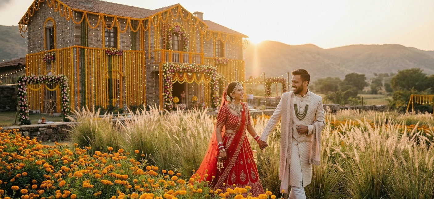 How to Get Stunning Wedding Photos at Farmhouse Venues