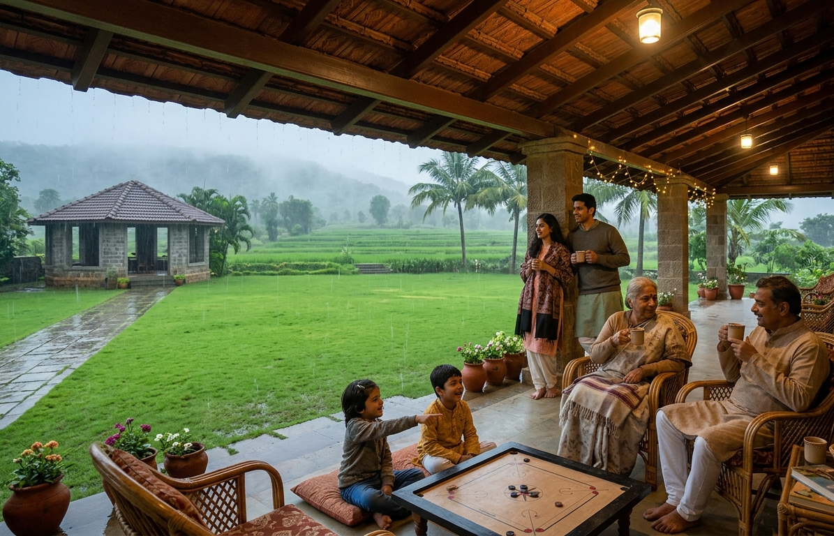 How to Enjoy a Farmhouse Stay in the Rain