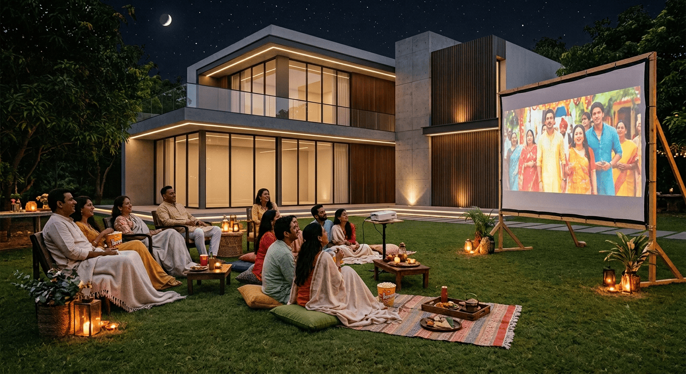 Everything You Need to Host a Movie Night at a Farmhouse